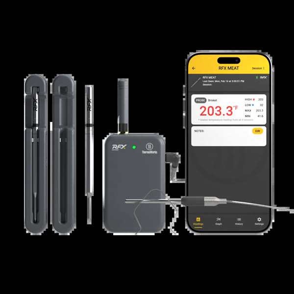 ThermoWorks RFX wireless meat thermometer 2-probe kit